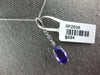 5.5CT DIAMOND & AAA AMETHYST 14KT WHITE GOLD 3D MARQUISE ETOILE FLOATING PENDANT