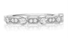 .26CT DIAMOND 14KT WHITE GOLD ROUND & HEXAGON FILIGREE MILGRAIN ANNIVERSARY RING