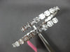 LARGE 5.83CT DIAMOND 18K WHITE GOLD INVISIBLE CRISS CROSS FLEXIBLE CUFF BRACELET