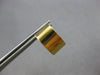 WIDE 14KT YELLOW GOLD 3D MATTE & SHINY CRISS CROSS OVAL HUGGIE HANGING EARRINGS