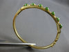 ANTIQUE WIDE AAA JADE 14KT YELLOW GOLD OVAL FILIGREE CUFF BANGLE BRACELET #28241