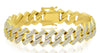 LARGE 9.43CT DIAMOND 14KT YELLOW GOLD 3D SQUARE ETERNITY UNISEX TENNIS BRACELET