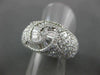 ESTATE 5.18CT ROUND & BAGUETTE DIAMOND 18K WHITE GOLD 3D INFINITY LOVE KNOT RING