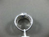 ESTATE LARGE 1.58CT DIAMOND & SAPPHIRE 14KT WHITE GOLD 3D CRISS CROSS LOVE RING