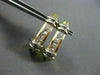 ESTATE .85CT DIAMOND 14K W &Y GOLD PRINCESS UMBRELLA HANGING EARRINGS 22mm #5415