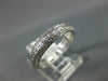 ANTIQUE .50CT DIAMOND 18K WHITE GOLD 3D FILIGREE ETERNITY ANNIVERSARY RING #1195
