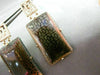 ESTATE .76CT DIAMOND & SMOKY TOPAZ 18KT ROSE GOLD 3D ELONGATED HANGING EARRINGS