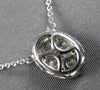 .67CT DIAMOND 14KT WHITE GOLD CLUSTER INVISIBLE OVAL HALO BY THE YARD NECKLACE