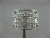 ESTATE WIDE .80CT DIAMOND 14KT WHITE GOLD 3D CLASSIC MULTI ROW WOVEN RING #26335