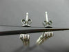 ESTATE LARGE 1.08CT DIAMOND 18KT GOLD 3D DOUBLE ROW BY THE YARD HANGING EARRINGS