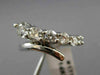 ESTATE LARGE 1.10CT DIAMOND 14KT WHITE GOLD 3D GRADUATING ANNIVERSARY RING 17790