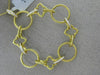 ESTATE LARGE .31CT DIAMOND 18KT YELLOW GOLD 3D MULTI SHAPE ROPE FLOATING PENDANT