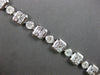 EXTRA LARGE 8.08CT DIAMOND 18KT WHITE GOLD 3D ROUND BAGUETTE & MARQUISE BRACELET