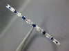 1.33CT DIAMOND & AAA SAPPHIRE 18KT WHITE GOLD 3D SEMI ETERNITY BANGLE BRACELET