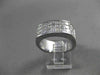 ESTATE LARGE 5.04CT PRINCESS CUT DIAMOND 18K WHITE GOLD ANNIVERSARY RING #20596
