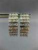 ESTATE 1.55CT DIAMOND 14KT WHITE GOLD 3D 3 ROW CHANNEL HANGING EARRINGS #1122
