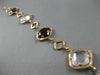ESTATE 21.31CT DIAMOND SMOKEY TOPAZ & PINK QUARTZ 18KT ROSE GOLD ETOILE BRACELET