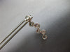 ESTATE 1.20CT DIAMOND 18KT WHITE GOLD MULTI FLOWER JOURNEY FUN HANGING EARRINGS