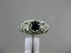 .76CT DIAMOND & AAA ROUND SAPPHIRE 14KT WHITE GOLD OPEN FILIGREE ENGAGEMENT RING