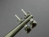 ESTATE 2.01CT DIAMOND & AAA GARNET 14KT WHITE GOLD 3D OVAL HALO STUD EARRINGS