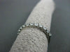 ANTIQUE .51CT ROUND DIAMOND 14K WHITE GOLD ETERNITY RING 2mm BEAUTIFUL! #21704