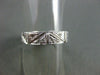 ANTIQUE WIDE .35CT DIAMOND 18KT WHITE GOLD 3D FILIGREE SQUARE ETERNITY RING 9253