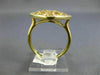 ESTATE WIDE 1.07CT DIAMOND & AAA YELLOW SAPPHIRE 14KT YELLOW GOLD FILIGREE RING