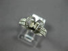 ESTATE WIDE .46CT DIAMOND 14K WHITE GOLD 2 ROW SEMI MOUNT ENGAGEMENT RING #19591