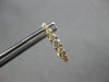 .55CT DIAMOND 18KT YELLOW GOLD ROUND OVAL HUGGIE HOOP LEVERBACK HANGING EARRINGS