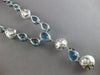 200.10CT DIAMOND & AAA BLUE TOPAZ & SOUTH SEA PEARL 18KT WHITE GOLD 3D NECKLACE