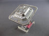 EXTRA LARGE 4.01CT DIAMOND & CRYSTAL 18K WHITE GOLD ROUND & BAGUETTE SQUARE RING