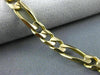 ESTATE LONG 14KT YELLOW GOLD CLASSIC SOLID ITALIAN FIGARO MEN'S BRACELET #19537
