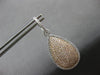 LARGE 2.54CT WIHTE & PINK DIAMOND 18KT WHITE & ROSE GOLD TEAR DROP HALO EARRINGS