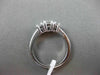 ESTATE 1.02CT DIAMOND 14K WHITE GOLD 3 STONE PAST PRESENT FUTURE ENGAGEMENT RING