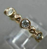 ESTATE .64CT DIAMOND 14K ROSE GOLD 3D ETOILE ETERNITY WEDDING ANNIVERSARY RING