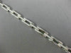 ANTIQUE 1.50CT DIAMOND 14K WHITE GOLD 3D CLASSIC PAVE BOX LINK BRACELET #18512