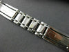 ESTATE WIDE & LONG 14KT WHITE GOLD HANDCRAFTED ITALIAN MENS BRACELET #22779
