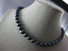 ESTATE AAA TAHITIAN PEARL 14KT WHITE GOLD 3D CLASSIC 8MM LOVE NECKLACE #27957