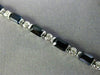 ESTATE 7.84CT DIAMOND & AAA EMERALD CUT SAPPHIRE 18KT WHITE GOLD TENNIS BRACELET