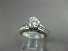 ESTATE 1.24CT DIAMOND 14KT WHITE GOLD SOLITAIRE CHANNEL SET ENGAGEMENT RING 1547