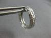 ANTIQUE .35CT DIAMOND 18KT WHITE GOLD 3D FILIGREE SQUARE HUGGIE EARRINGS #28016