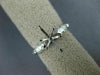 ESTATE .55CT DIAMOND 14K WHITE GOLD 3D MARQUISE SEMI MOUNT ENGAGEMENT RING #5771