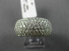 WIDE 1.81CT DIAMOND 18KT WHITE GOLD 3D MICRO PAVE SEMI ETERNIT ANNIVERSARY RING