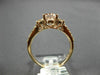 ESTATE 1.45CT DIAMOND & AAA MORGANITE 14KT ROSE GOLD 3D CLASSIC ENGAGEMENT RING