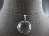 LARGE 25.07CT DIAMOND & AAA GREEN AMETHYST 14KT WHITE GOLD LOVE PENDANT #27970