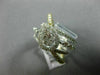 ESTATE LARGE 1.40CT DIAMOND 14K 2 TONE GOLD 3D CRISS CROSS HALO ANNIVERSARY RING