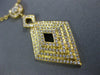ESTATE LARGE .69CT DIAMOND 18KT YELLOW GOLD MULTI ROW SQUARE INFINITY NECKLACE