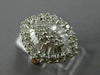 ESTATE LARGE 1.92CT DIAMOND 18K WHITE GOLD MARQUISE CLUSTER FRIENDSHIP LOVE RING