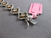 GIA LARGE 4.16CT WHITE & PINK DIAMOND 18KT WHITE & ROSE GOLD 3D TENNIS BRACELET