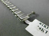 ANTIQUE LONG 2.10CT DIAMOND 14KT WHITE GOLD 3D CLASSIC WAVE LINK BRACELET #18312
